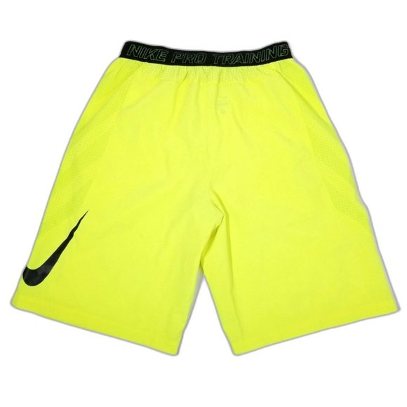 Nike Men's Athletic Shorts - Neon Yellow - Picture 1 of 7